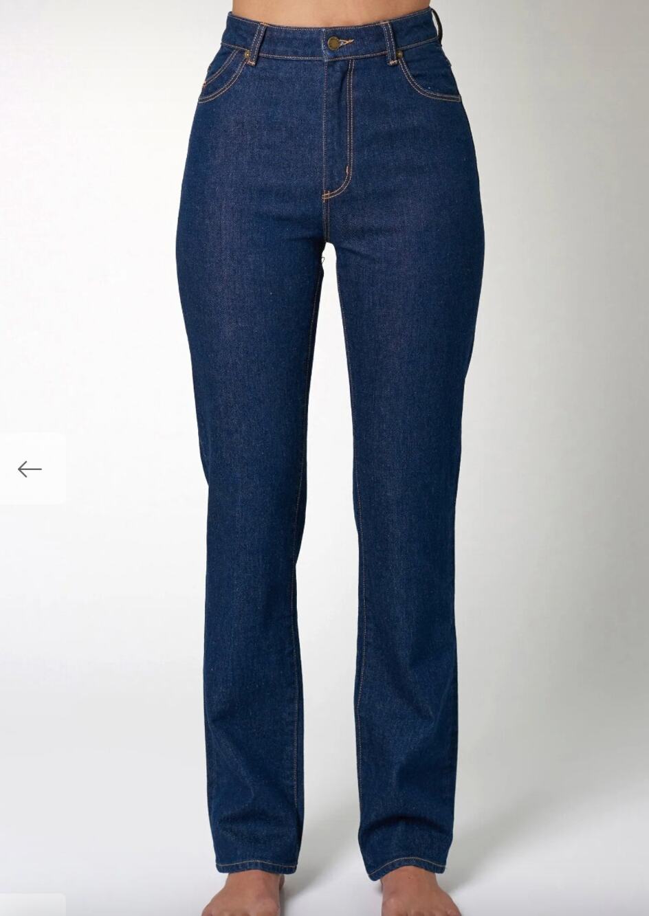 ROLLA’S Original High Rise Straight Jeans Rinse Blue NWT Sz 30 Medium Dark Wash